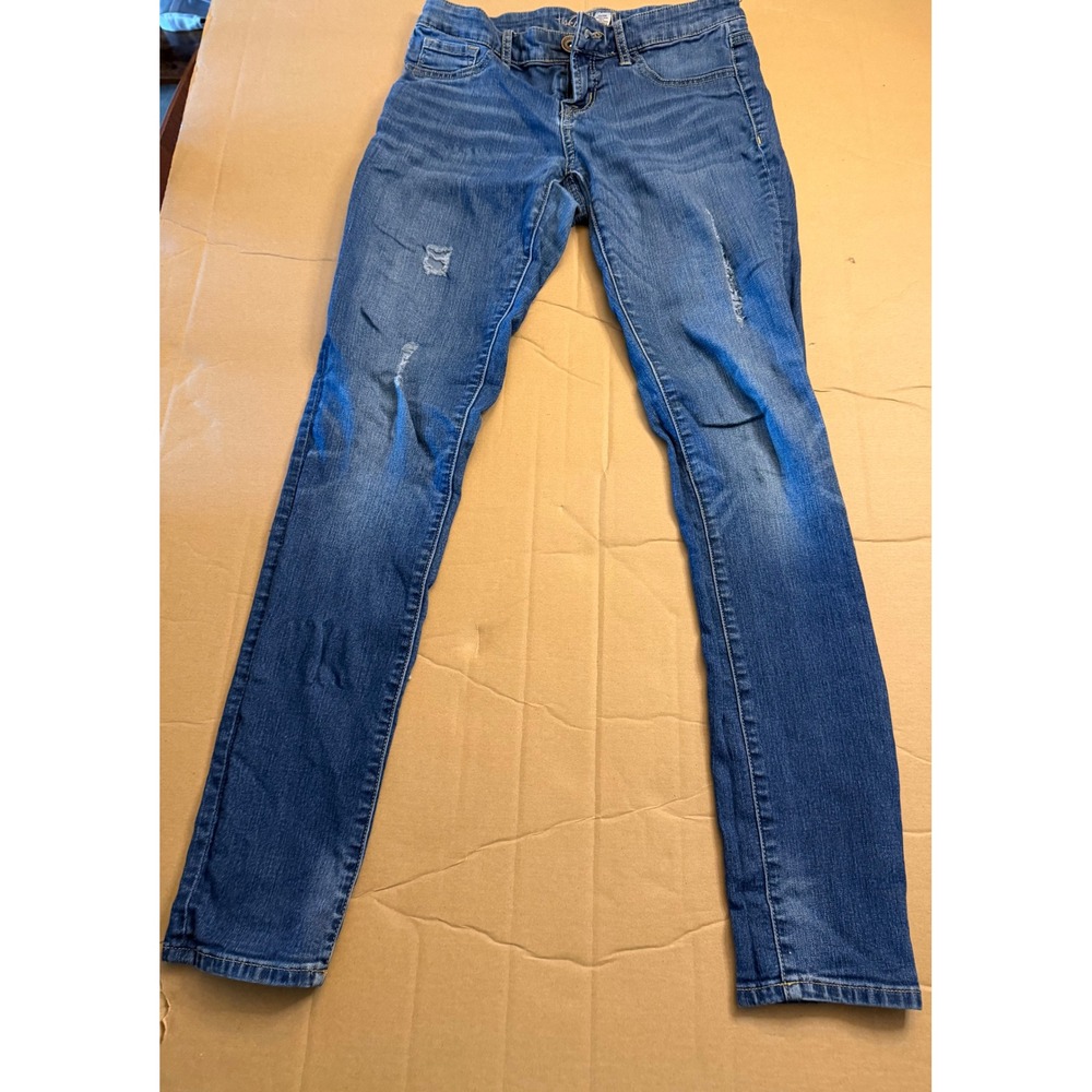 Refuge Skin Tight Leggings Jeans Womens 2 Medium Wash Distressed Skinny Denim